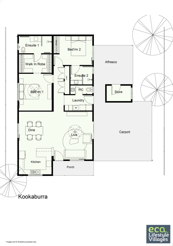 Gingin Eco Lifestyle Village - The Kookaburra Floorplan
